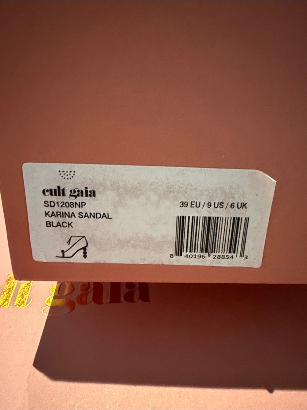 cult gaia Black Beaded Heel Strappy Sandals - Picture 2 of 5